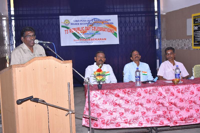 Lord Lions School Sivakasi Republic Day Celebrations