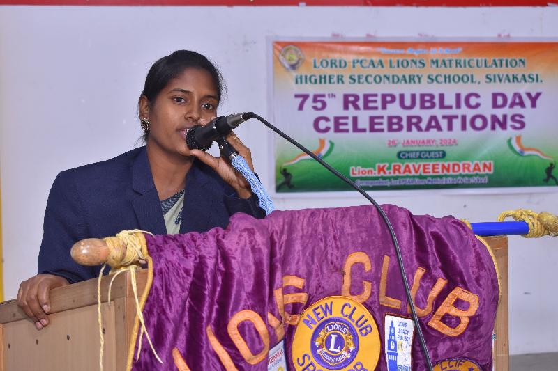 Lord Lions School Sivakasi REPUBLIC DAY CELEBRATION