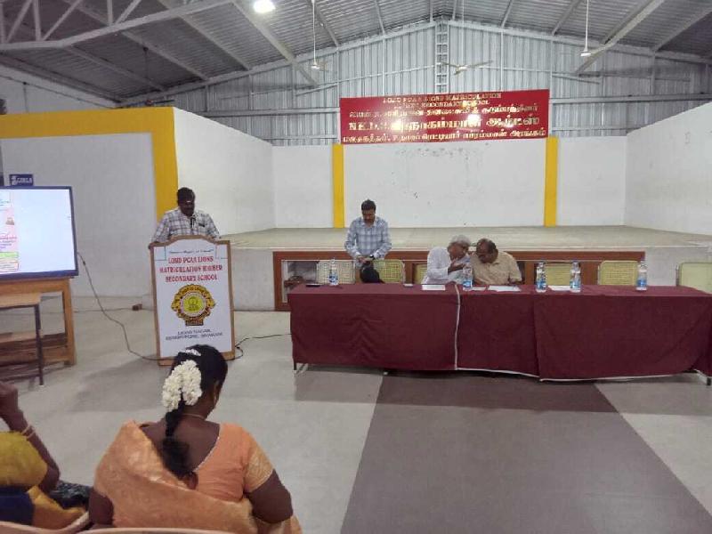 Lord Lions School Sivakasi Stress Management Programme