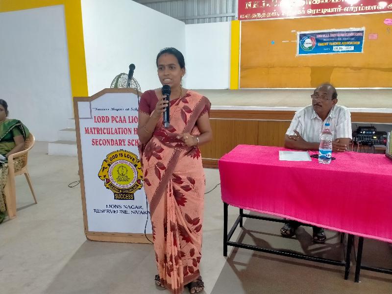 Lord Lions School Sivakasi PARENT TEACHER039S MEETING