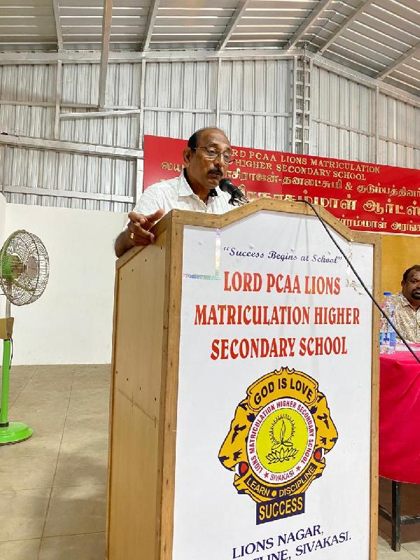 Lord Lions School Sivakasi KAMARAJAR BIRTHDAY CELEBRATION