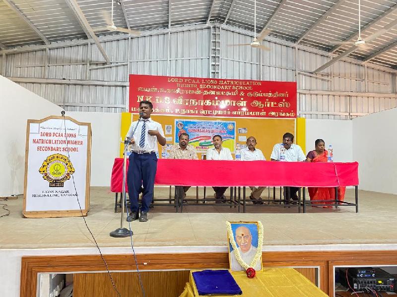 Lord Lions School Sivakasi KAMARAJAR BIRTHDAY CELEBRATION