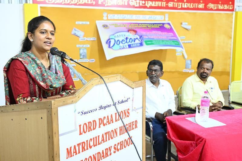 Lord Lions School Sivakasi NATIONAL DOCTOR039S DAY