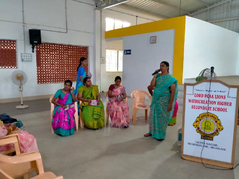 Lord Lions School Sivakasi PARENT TEACHER039S MEETING