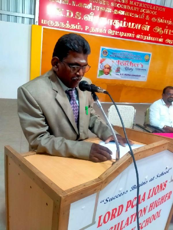 Lord Lions School Sivakasi TEACHER039S DAY CELEBRATION