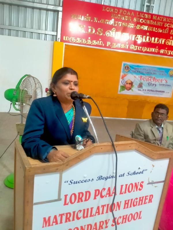 Lord Lions School Sivakasi TEACHER039S DAY CELEBRATION