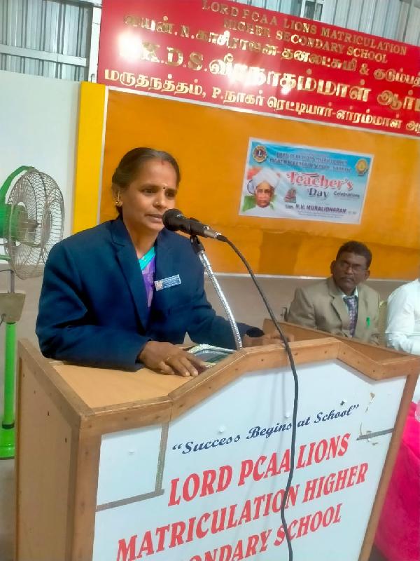Lord Lions School Sivakasi TEACHER039S DAY CELEBRATION