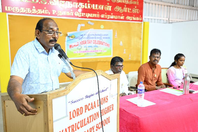 Lord Lions School Sivakasi THE WORLD YOGA DAY