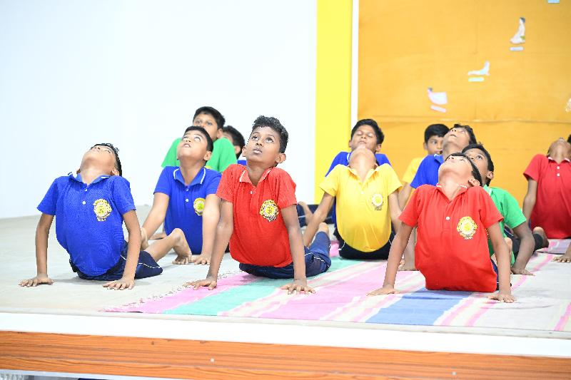 Lord Lions School Sivakasi THE WORLD YOGA DAY