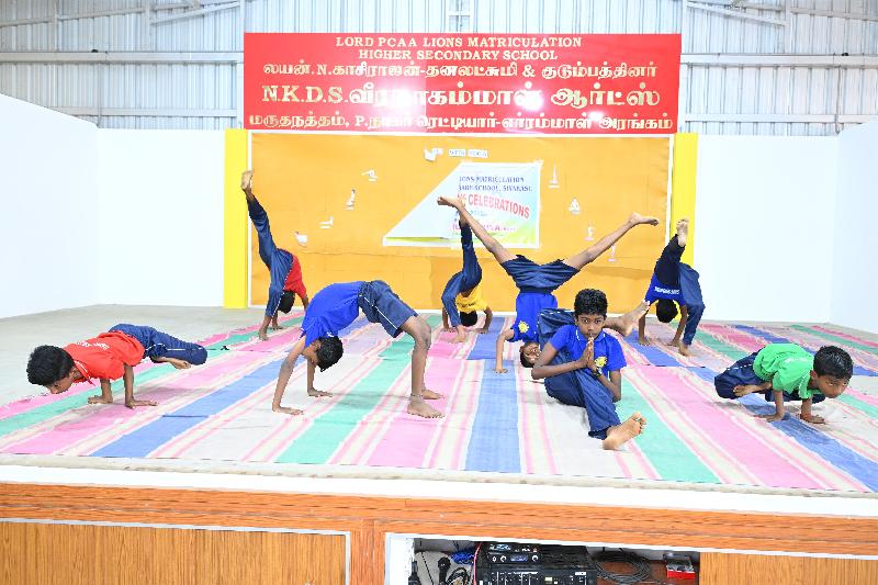Lord Lions School Sivakasi THE WORLD YOGA DAY
