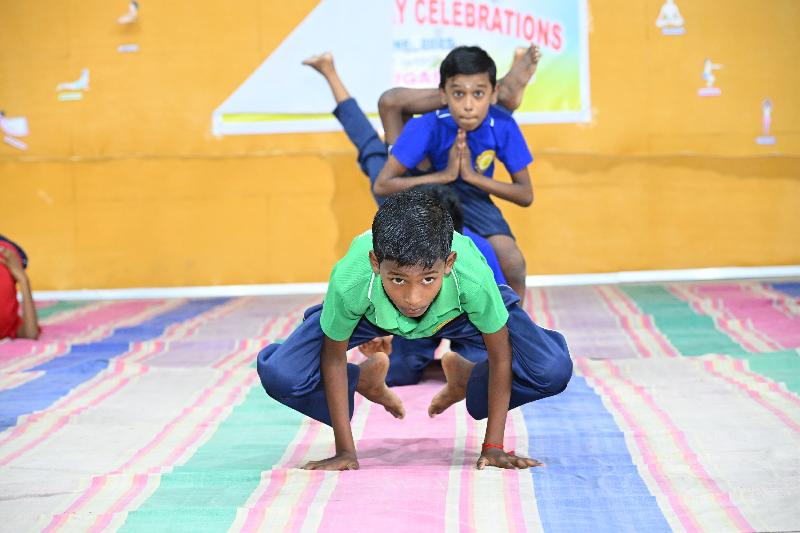 Lord Lions School Sivakasi THE WORLD YOGA DAY