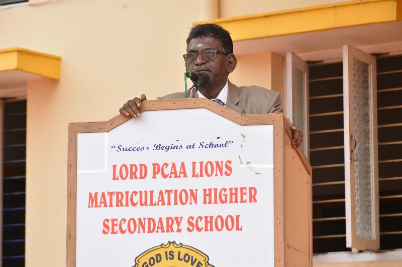 Lord Lions School Sivakasi THE SPORTS DAY