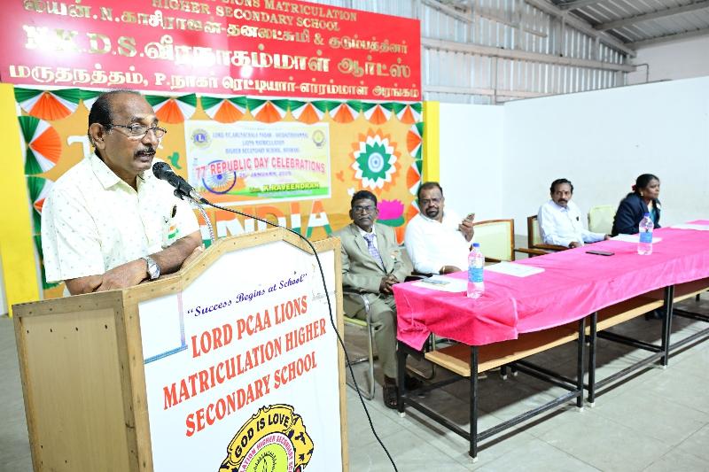 Lord Lions School Sivakasi THE REPUBLIC DAY