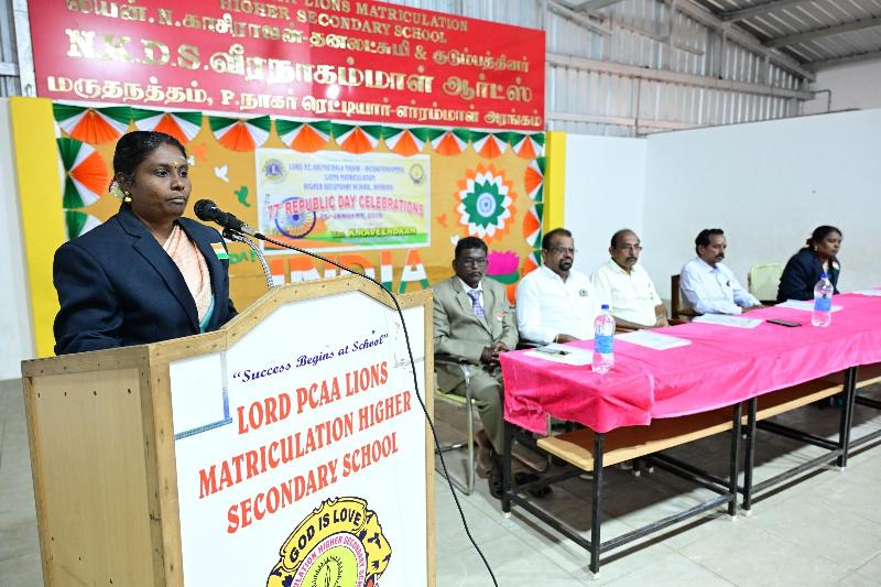 Lord Lions School Sivakasi THE REPUBLIC DAY
