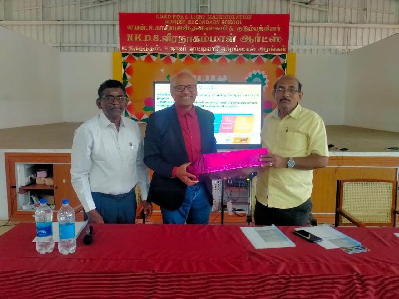 Lord Lions School Sivakasi PROGRAMME ON AI AND MACHINE LEARNING
