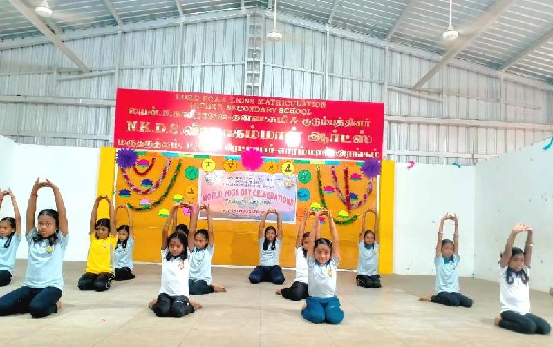 Lord Lions School Sivakasi WORLD YOGA DAY