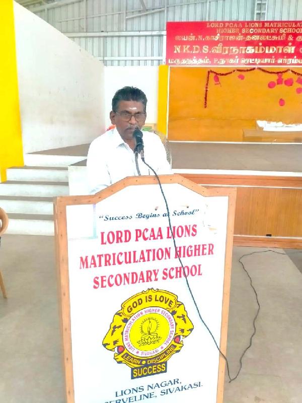 Lord Lions School Sivakasi PARENT TEACHER MEETING