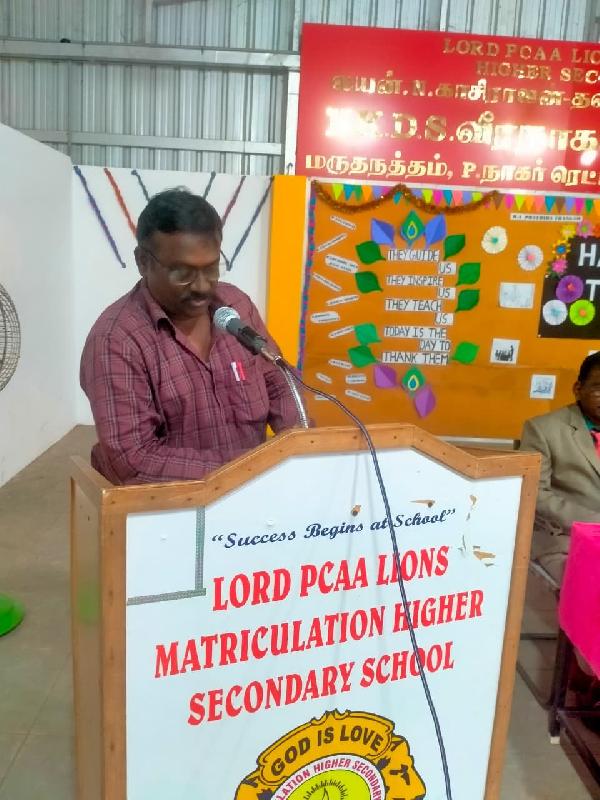 Lord Lions School Sivakasi TEACHER039S DAY CELEBRATION
