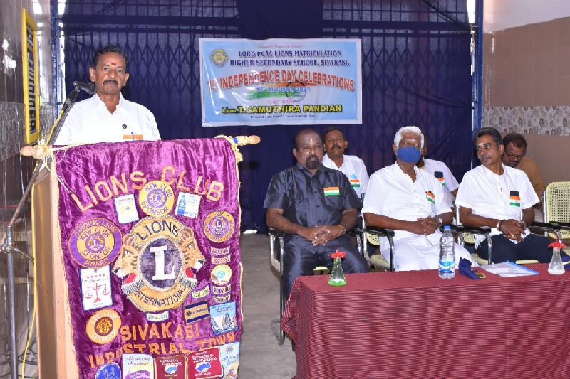 Lord Lions School Sivakasi Independence Day Celebration